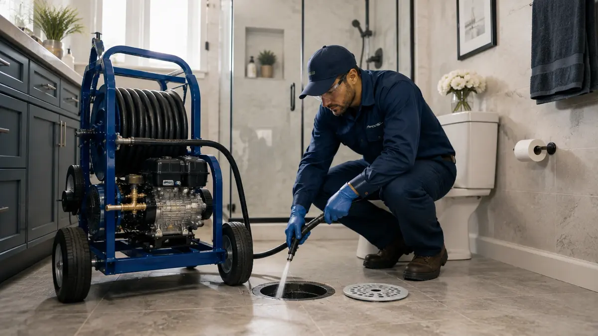 Bathroom Drain Hydro Jetting in Foothill Ranch