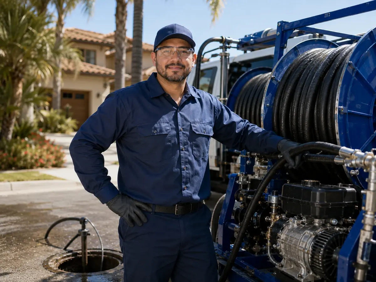 Hydro jet sewer cleaning in Foothill Ranch