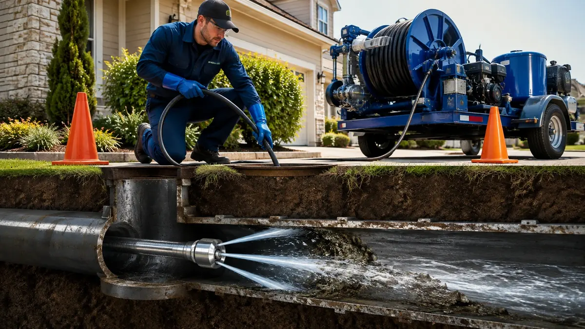 Main Sewer Line Hydro Jet Cleaning in Foothill Ranch
