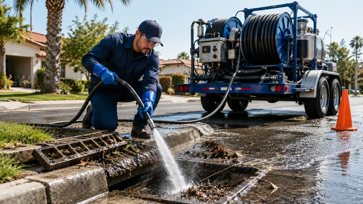 Storm Drain Hydro Jet Cleaning in Foothill Ranch